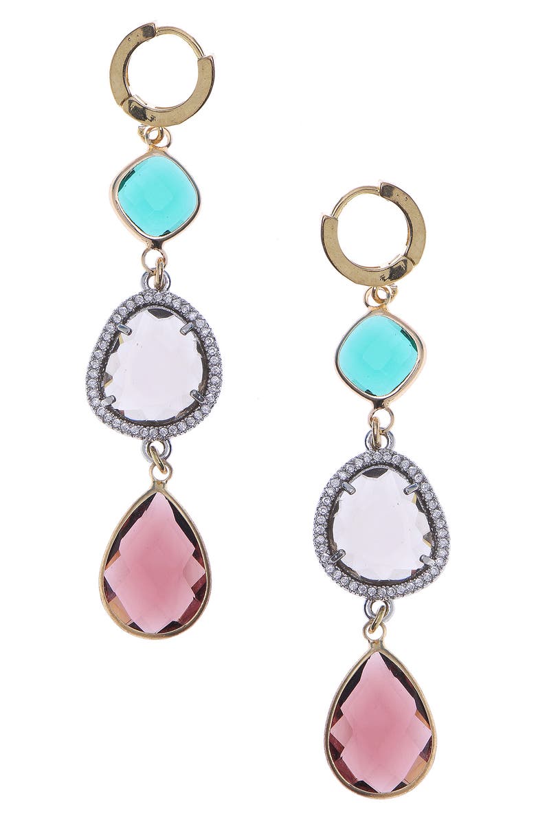 Nakamol Chicago Drop Huggie Earrings, Main, color, 