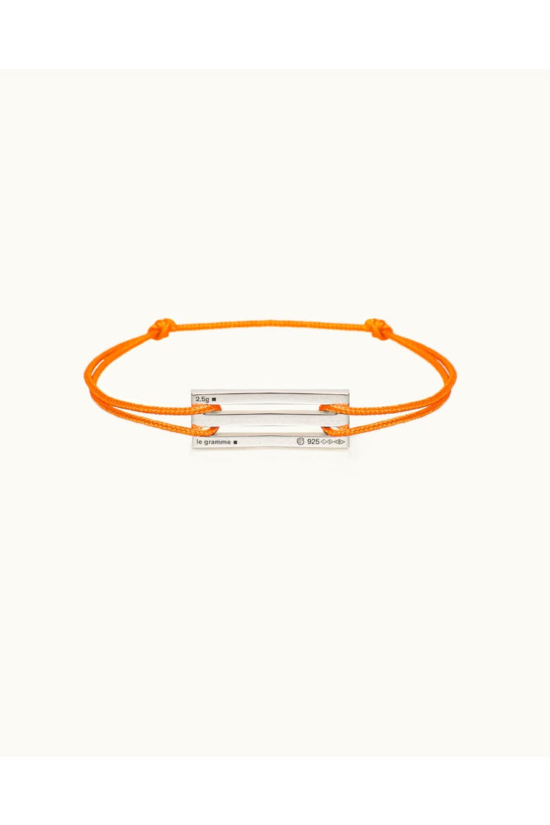 Nato Sterling-Silver Bracelet, Alternate, color, Orange