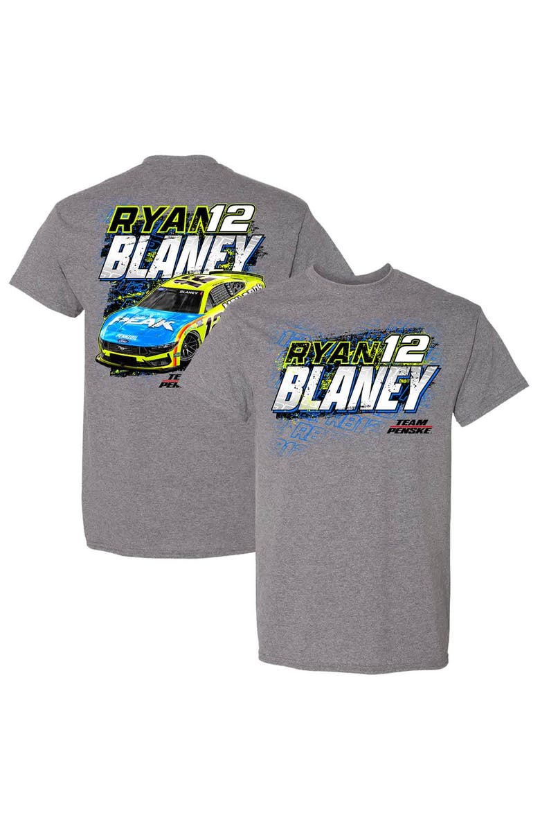 TEAM PENSKE Men's Team Penske Heather Gray Ryan Blaney Car T-Shirt, Alternate, color, Heather Gray