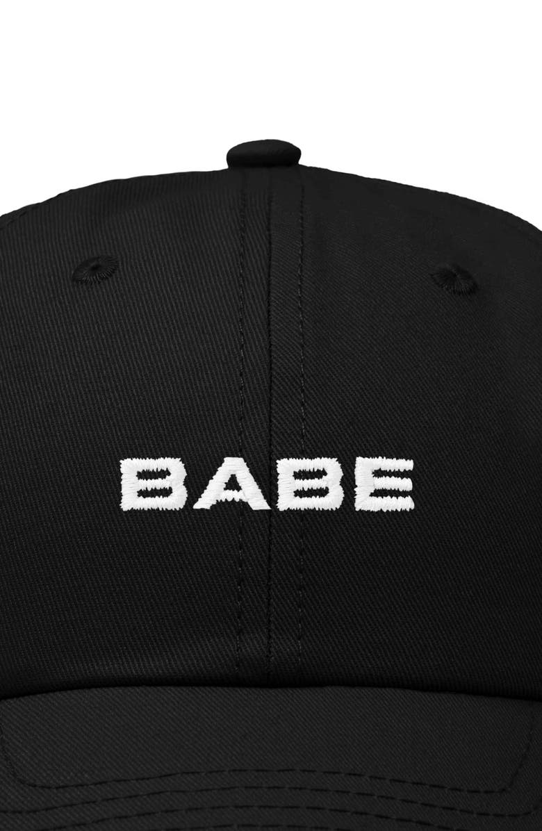 Dalix Babe Embroidered Cap, Alternate, color, Black