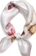 SILKSILKY Elegant Pure Silk Square Scarf