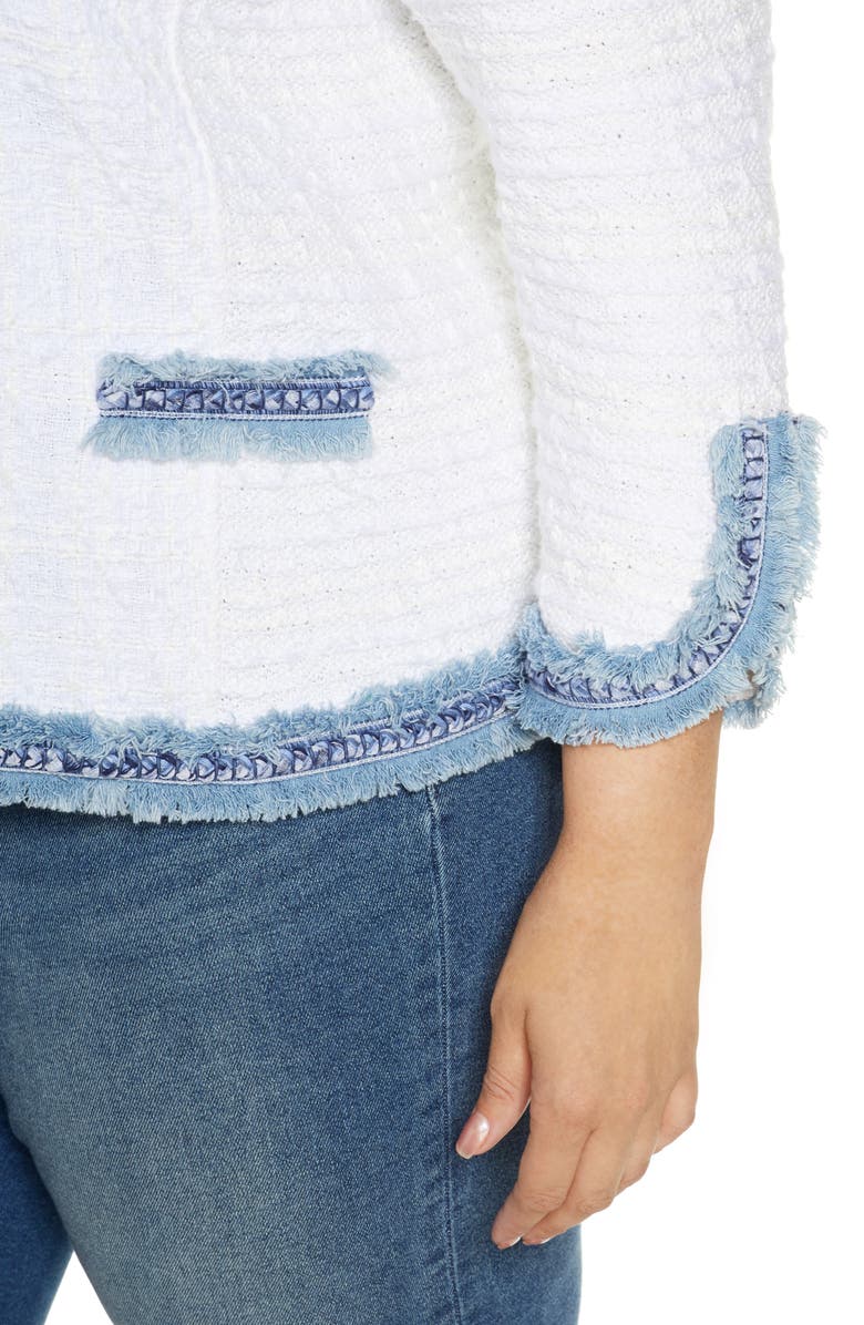 NIC+ZOE Bright Side Open Front Crop Jacket, Alternate, color,