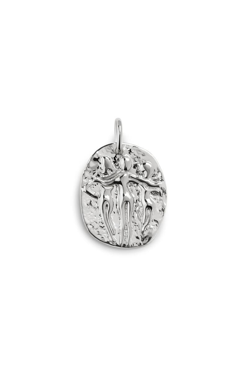 Monica Vinader Sisterhood Pendant, Main, color, Sterling Silver