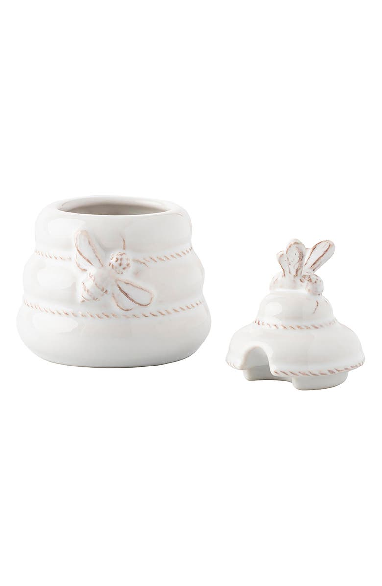 Juliska Clever Creatures Honey/Jam Pot with Lid, Alternate, color, Whitewash