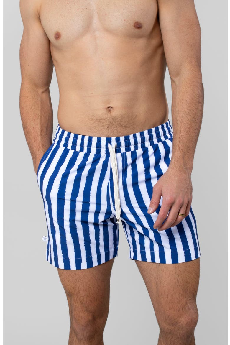 Blue Wake Swim Trunk, Main, color, Blue Wake