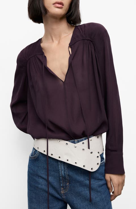 Floral Shirred Yoke Top