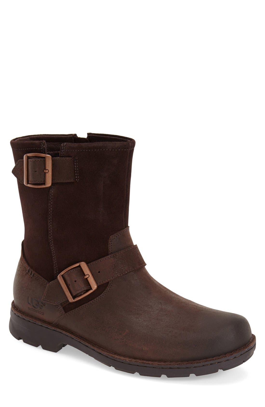 UGG<sup>®</sup> Messner Waterproof Moto Boot, Main, color, 