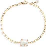 Poppy Finch Bubble Cultured Pearl Station Bracelet