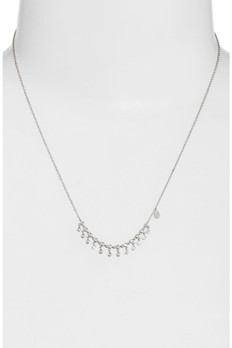 Diamond Frontal Necklace, Alternate, color, WHITE GOLD