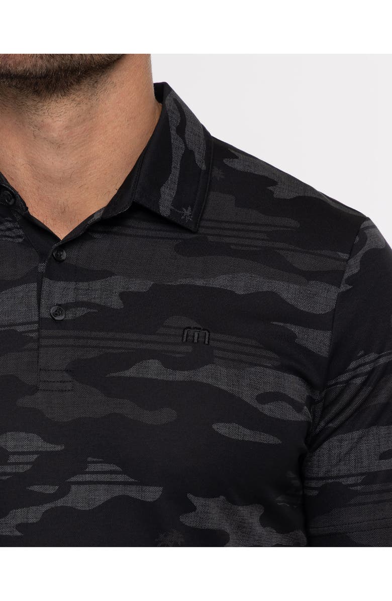 TravisMathew Beachside Stealth Camo Polo, Alternate, color, Black