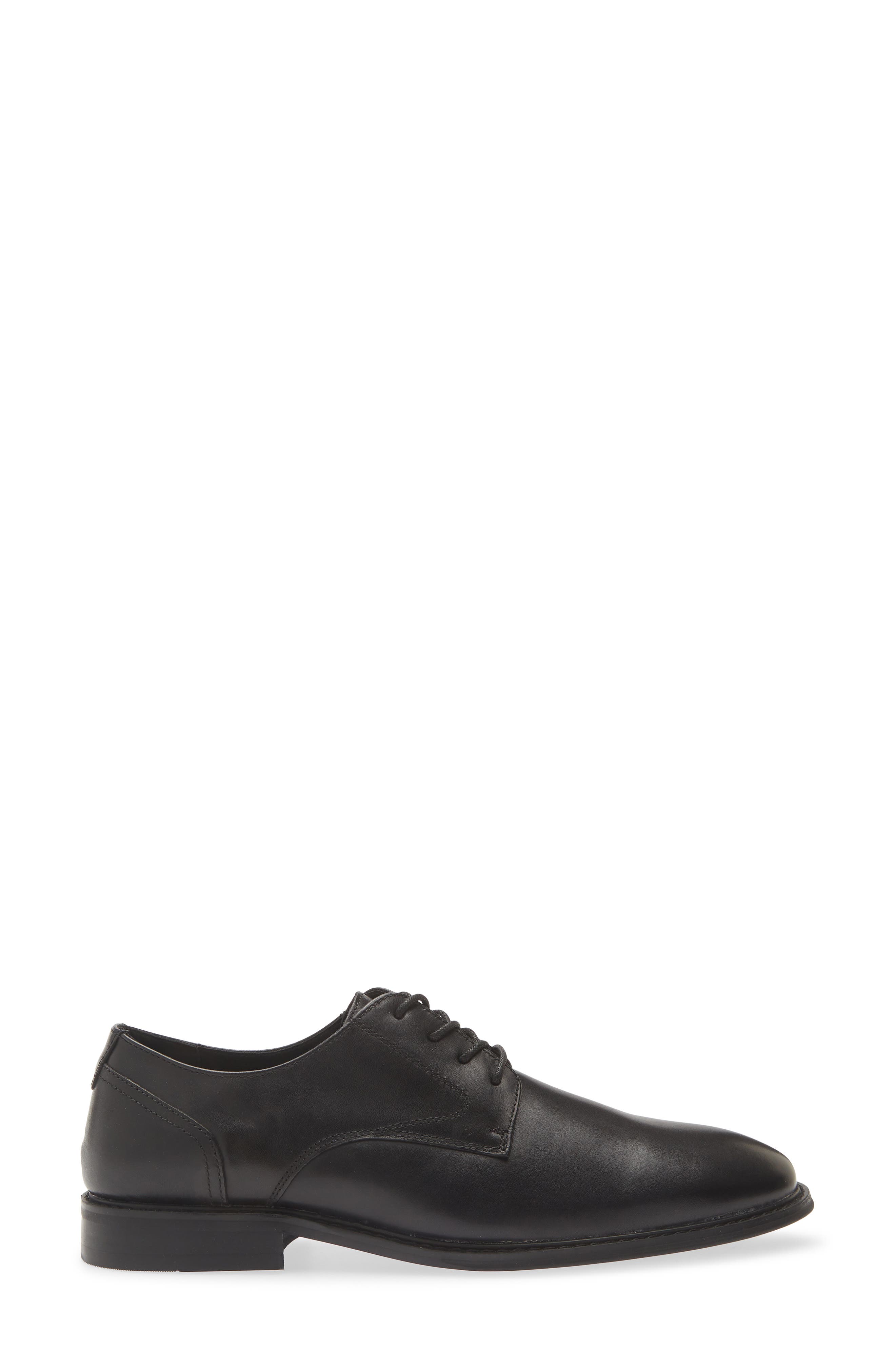 Sam Plain Toe Derby, Alternate, color, BLACK