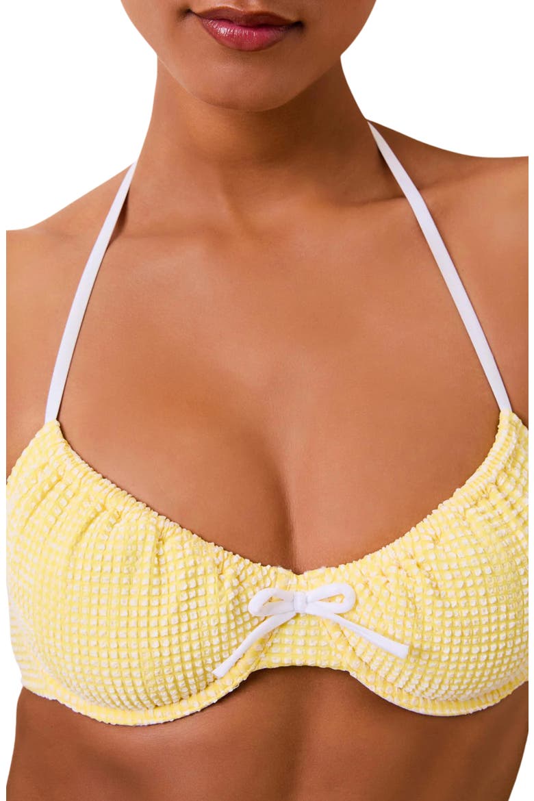 The Lolita Halter Bikini Top, Alternate, color, CITRINA