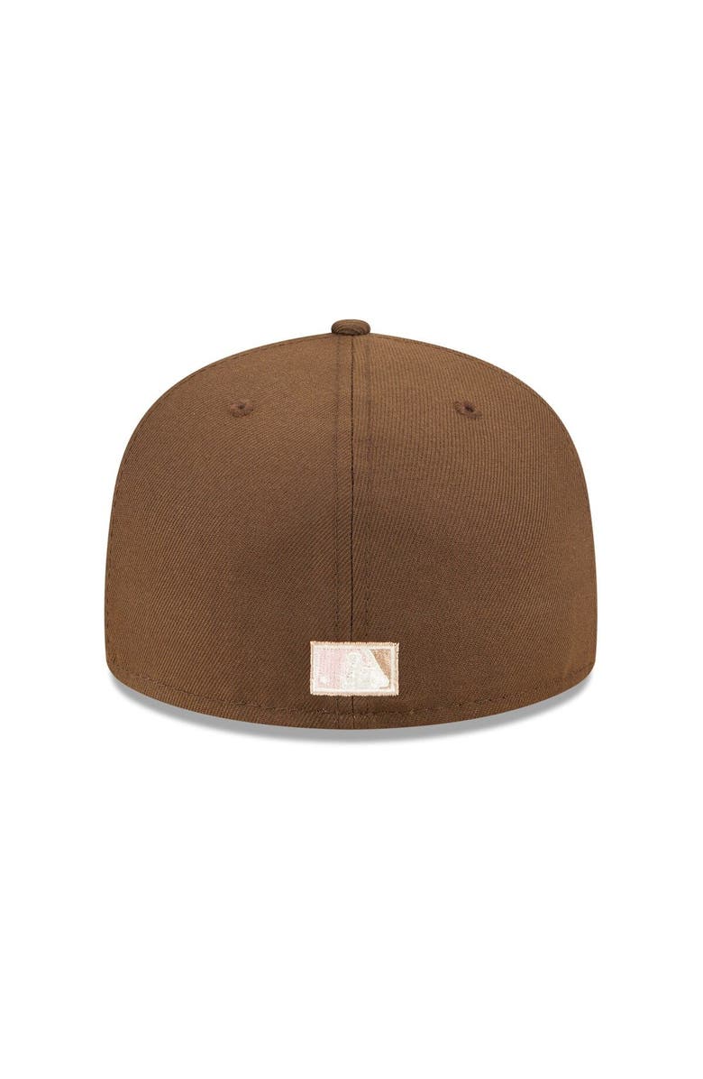 New Era Men's New Era Brown Boston Red Sox 2013 World Series Champions Pink Undervisor 59FIFTY Fitted Hat, Alternate, color,