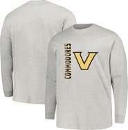 PROFILE Men's Profile Gray Vanderbilt Commodores Big & Tall Mascot Long Sleeve T-Shirt