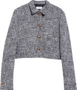 Versace Wool Blend Bouclè Jacket