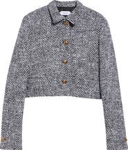 Versace Wool Blend Bouclè Jacket