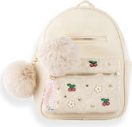 Under One Sky Cherry & Daisy Quilted Mini Backpack Set