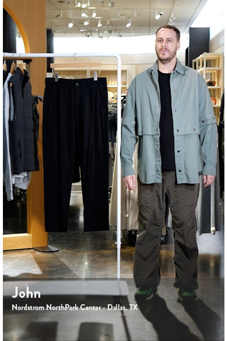 Flat Front Wool Blend Pants video
