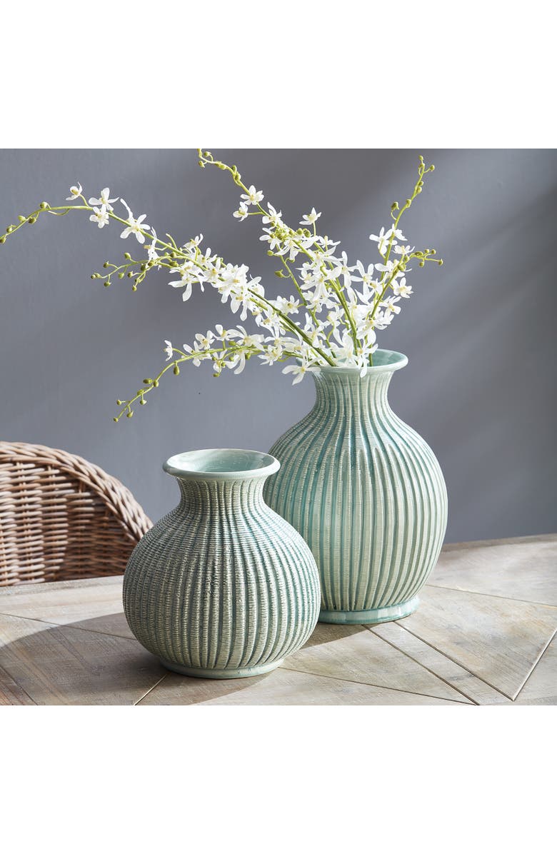 Napa Home & Garden 11" Graffio Petite Vase, Alternate, color, Blue