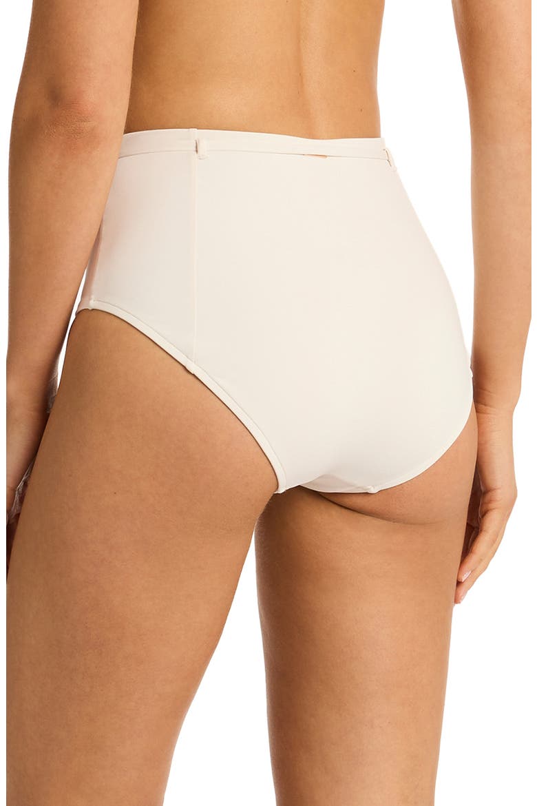 Casa Del Mar Belted High Waist Bikini Bottoms, Alternate, color, COCONUT