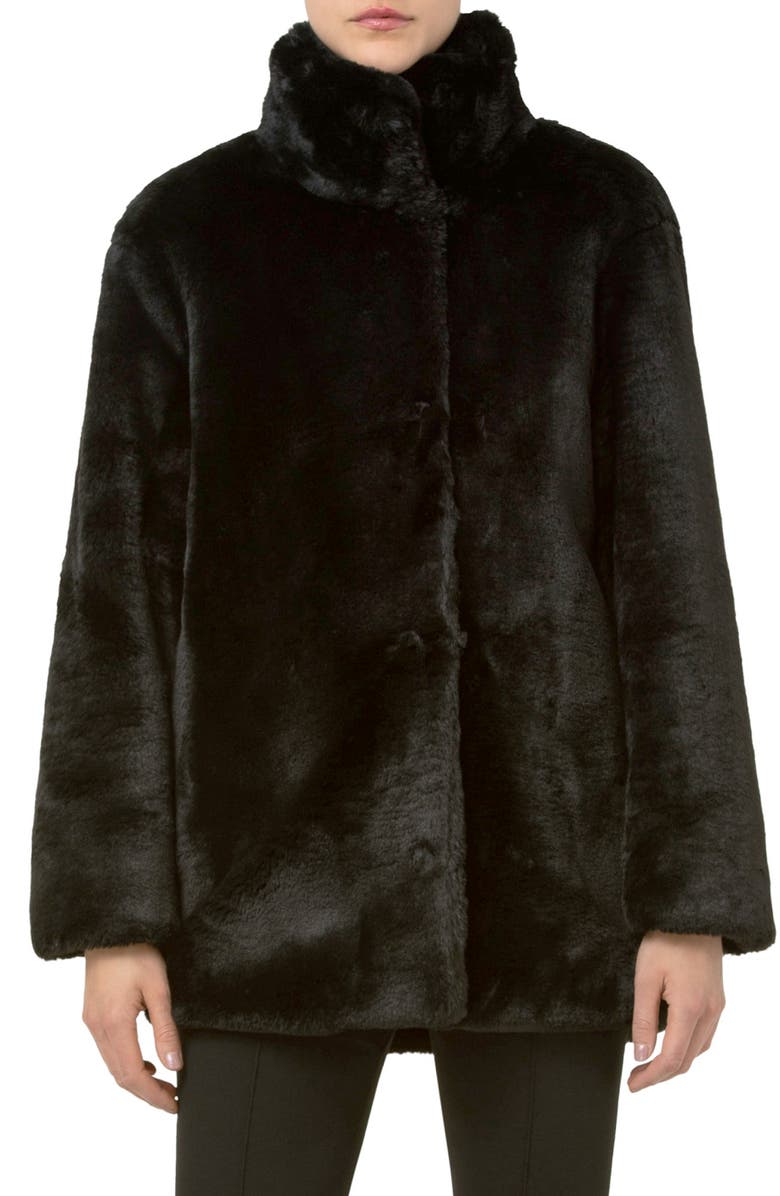Akris punto Faux Fur Jacket, Main, color, 