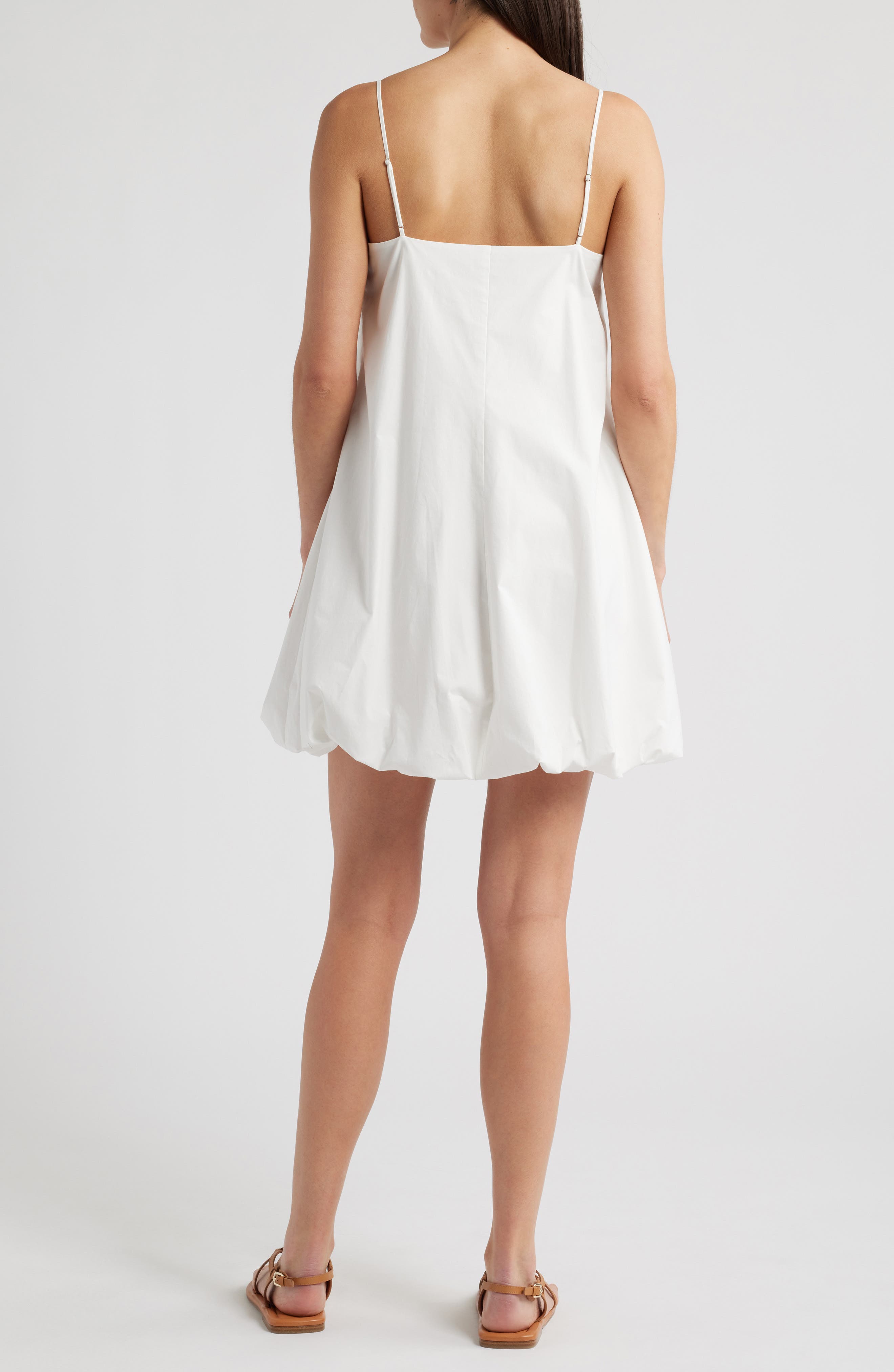 Blanca Bubble Hem Cotton Blend Minidress - image 2