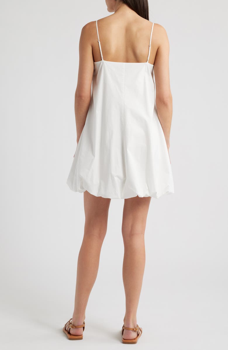 Rails Blanca Bubble Hem Cotton Blend Minidress, Alternate, color, White