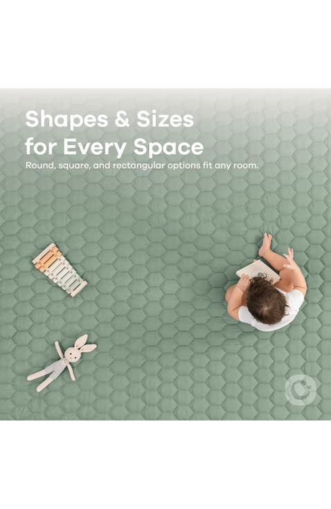 Premium Play Mat with Non-Slip Bottom, Square 56x56