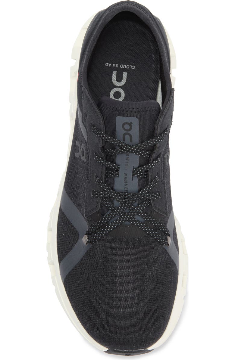 On Cloud X 4 AD Athletic Shoe, Alternate, color, Black/ Asphalt