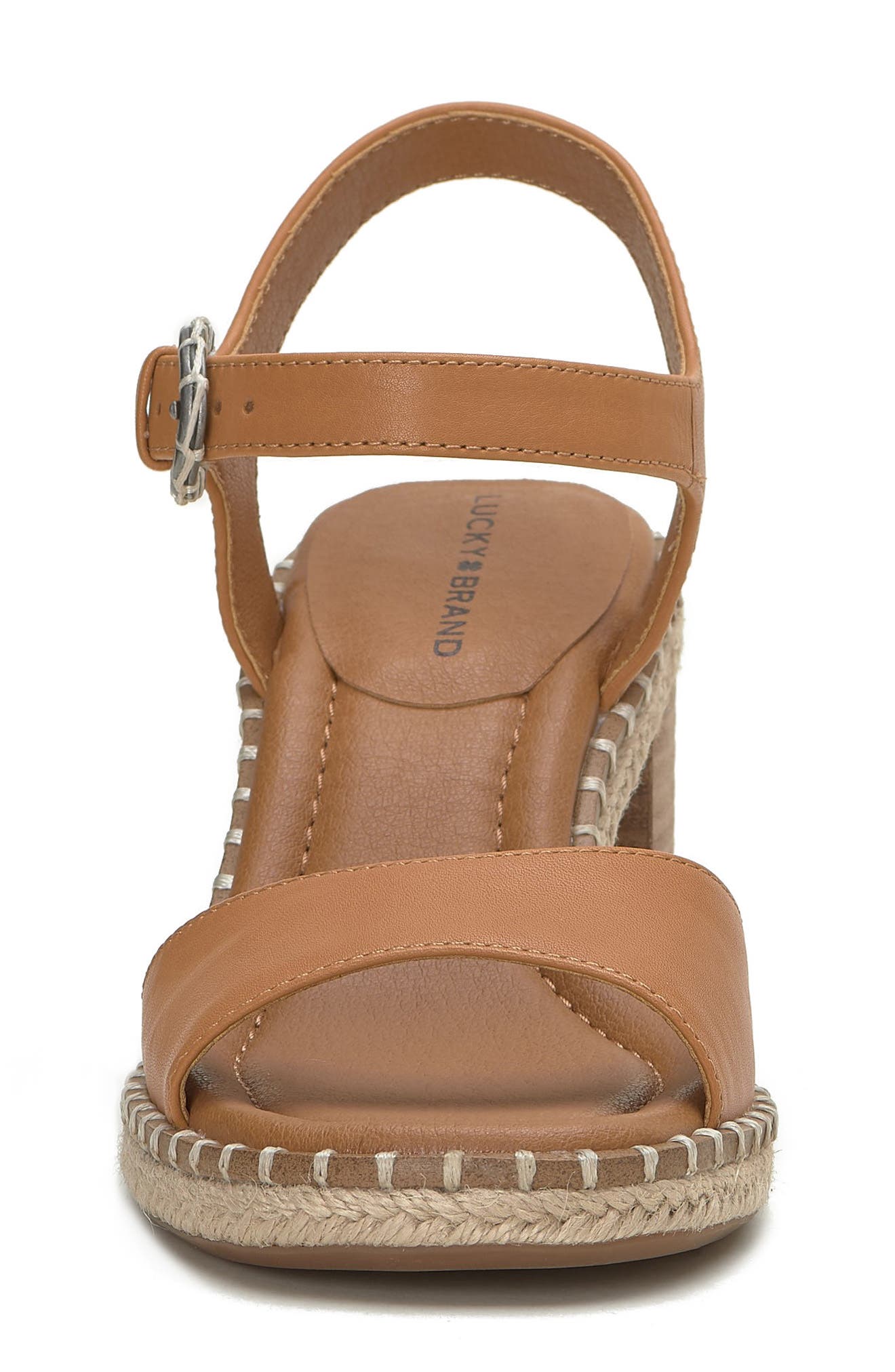 Lucky Brand Jennyl Ankle Strap Espadrille Sandal, Alternate, color, Tanny