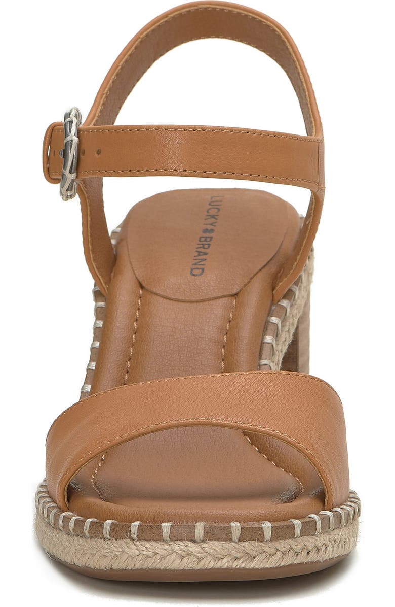 Lucky Brand Jennyl Ankle Strap Espadrille Sandal, Alternate, color, Tanny