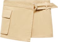 MANGO Cargo Wrap Miniskirt