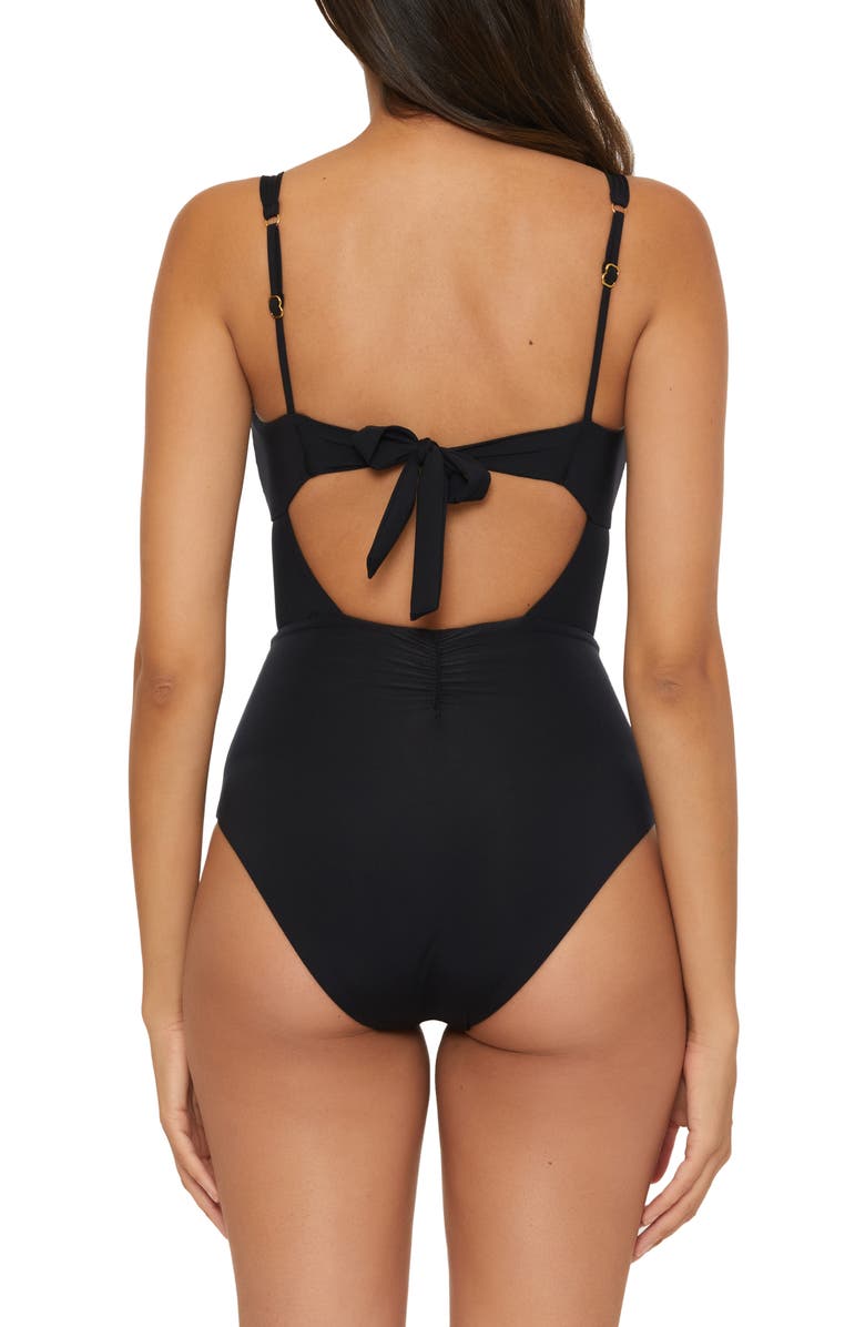 Soluna Bonita Shirred One-Piece Swimsuit, Alternate, color, 