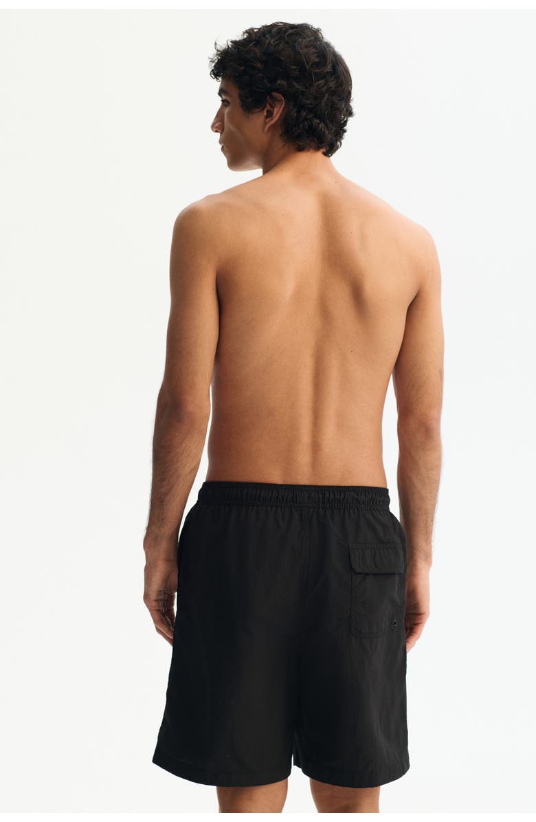 H&M Long Swim Shorts, Alternate, color, Black
