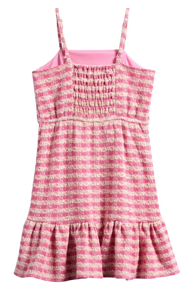 Kids' Ruffle Bouclé Party Dress, Alternate, color, PINK