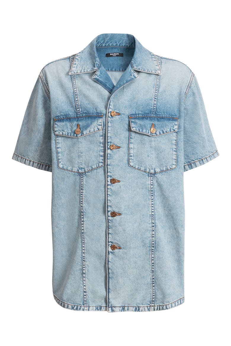 Light blue denim shirt, Alternate, color, blue