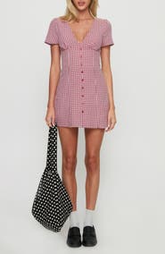 Princess Polly Loveliness Check Skirted Romper