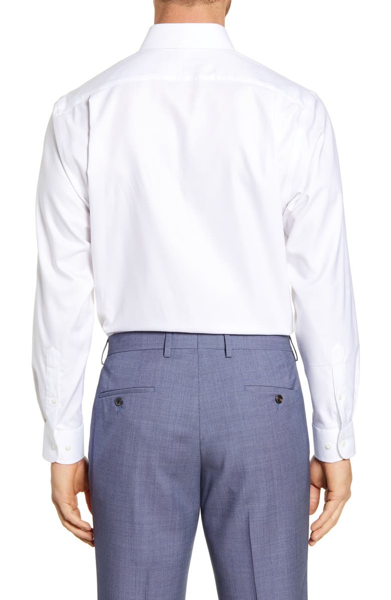 Nordstrom Traditional Fit Non-Iron Solid Stretch Dress Shirt, Alternate, color, 