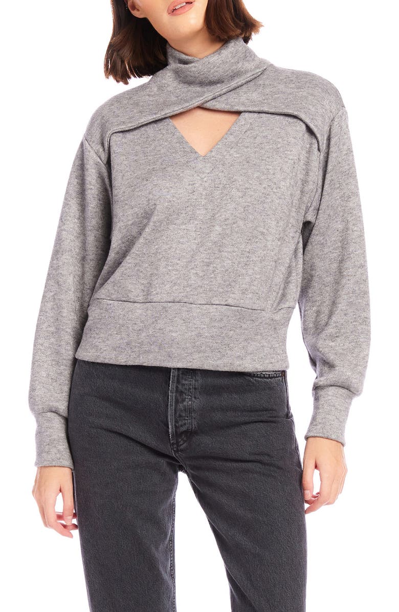 FIFTEEN TWENTY Caly Cutout Sweatshirt, Main, color, 
