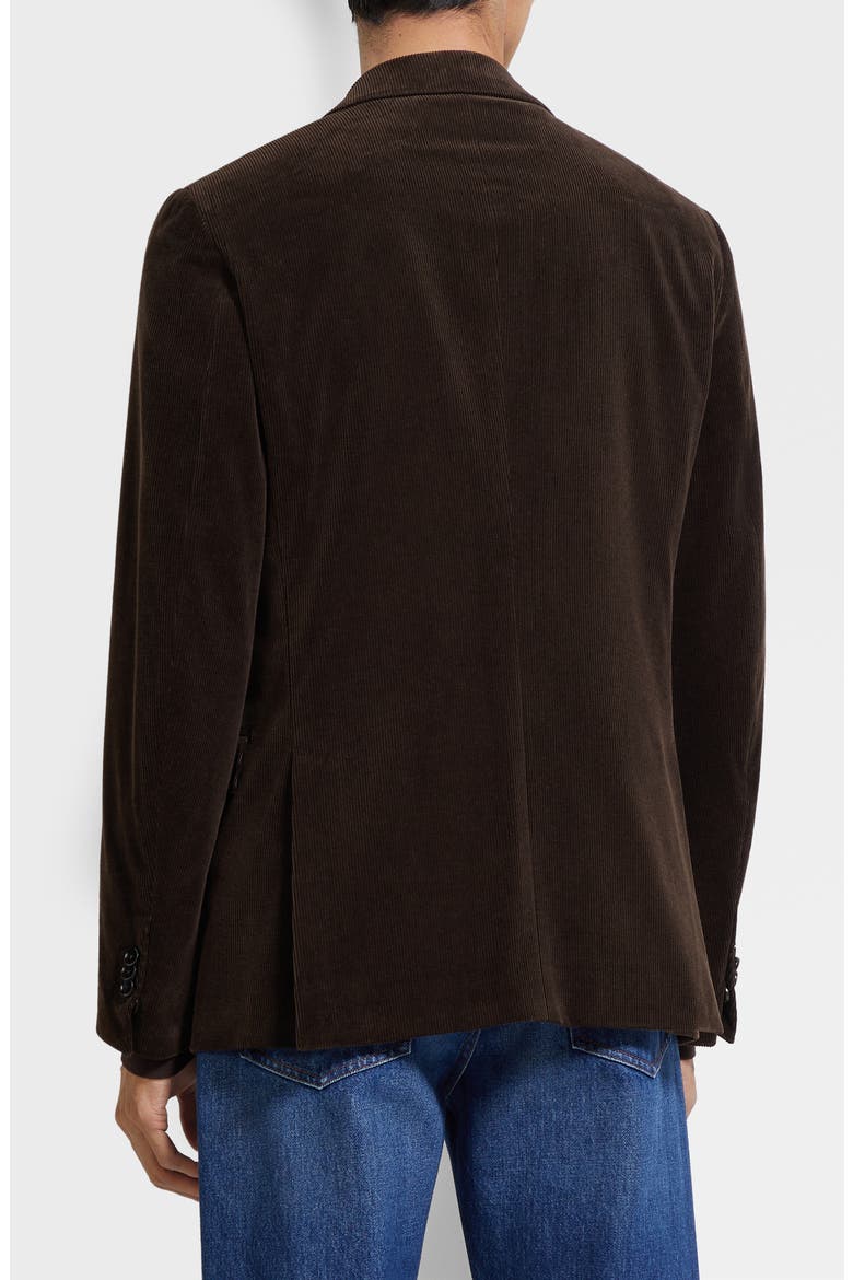 Cashco Stretch Cotton & Cashmere Corduroy Blazer, Alternate, color, DARK BROWN
