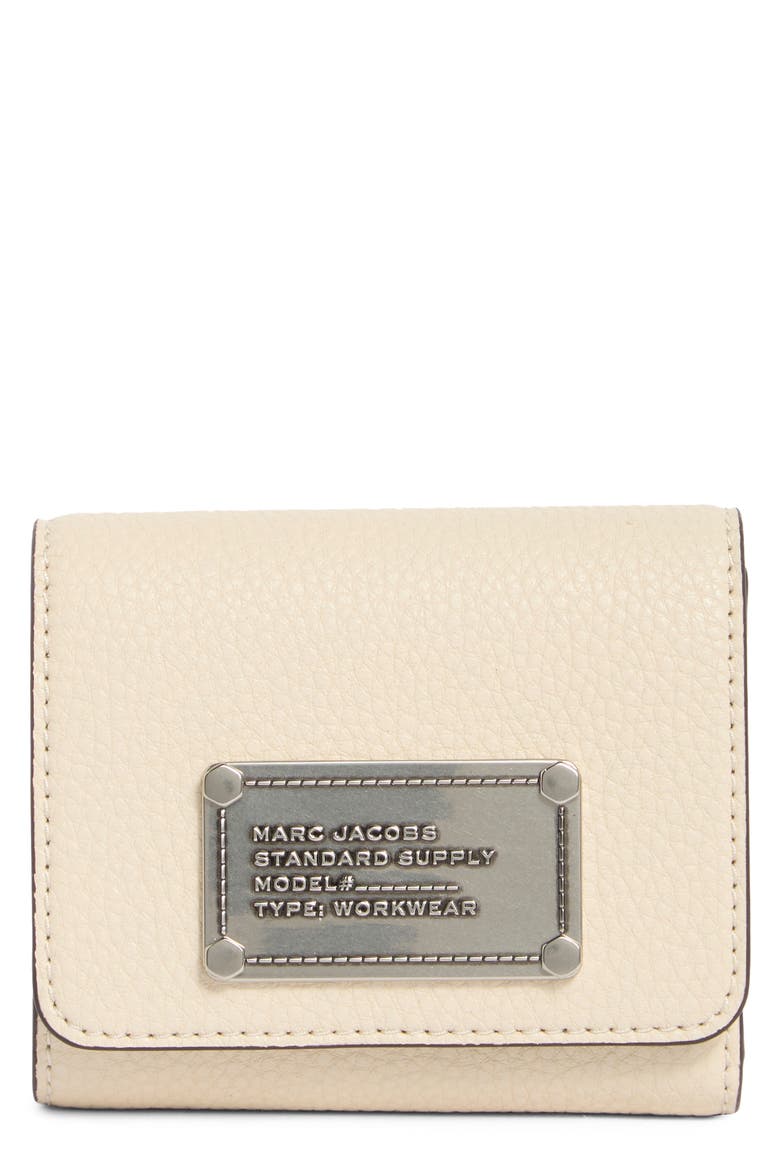 Standard Supply Leather Envelope Wallet, Main, color, MARSHMALLOW