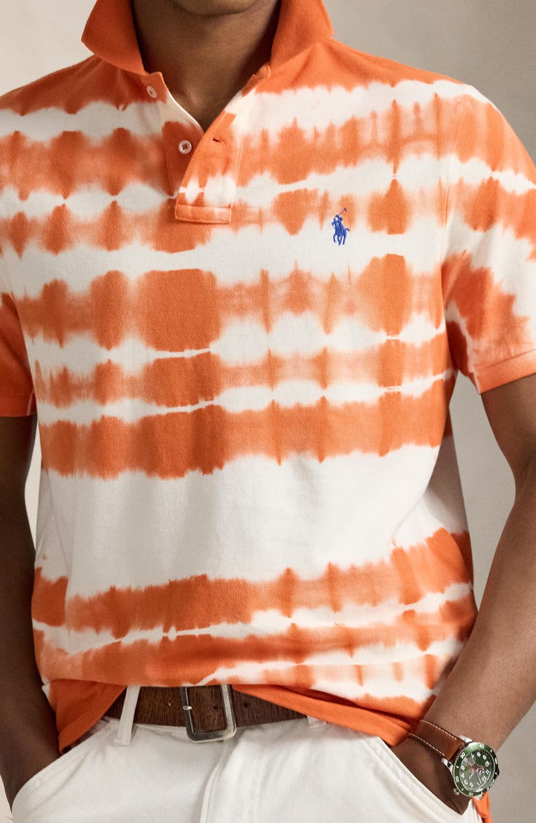 Polo Ralph Lauren Classic Fit Tie Dye Cotton Piqué Polo, Alternate, color, Solar Sky Multi