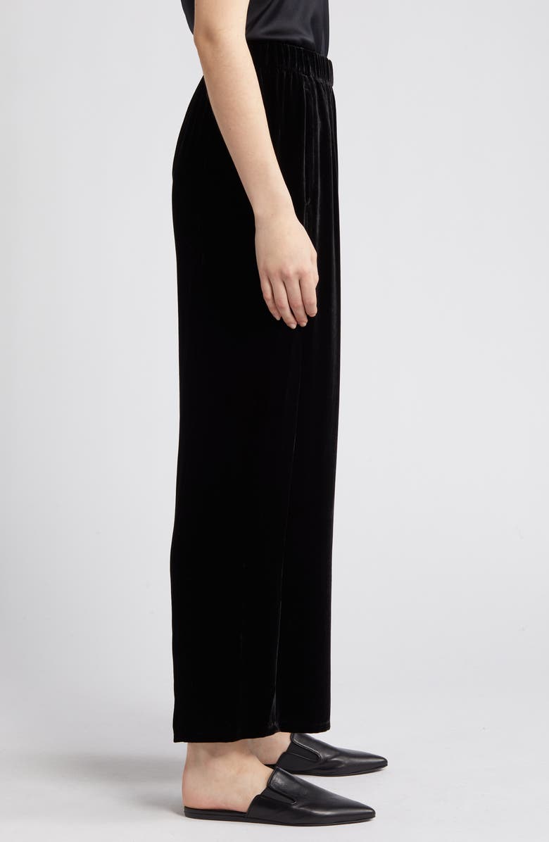 Eileen Fisher Velvet Ankle Wide Leg Pants, Alternate, color, 