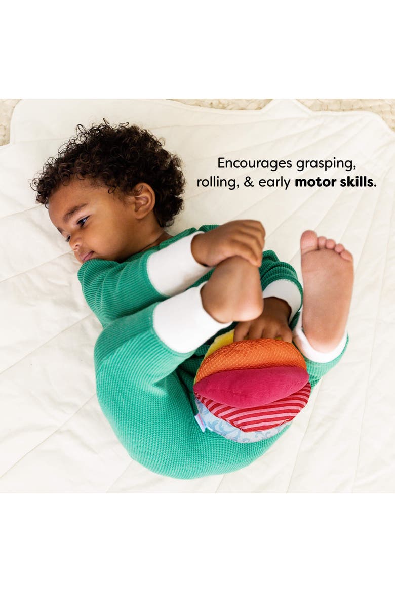 Rainbow Fabric Baby Ball, Alternate, color, Multi