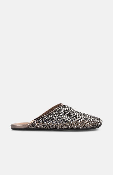 Flat Mule Mesh Sandal
