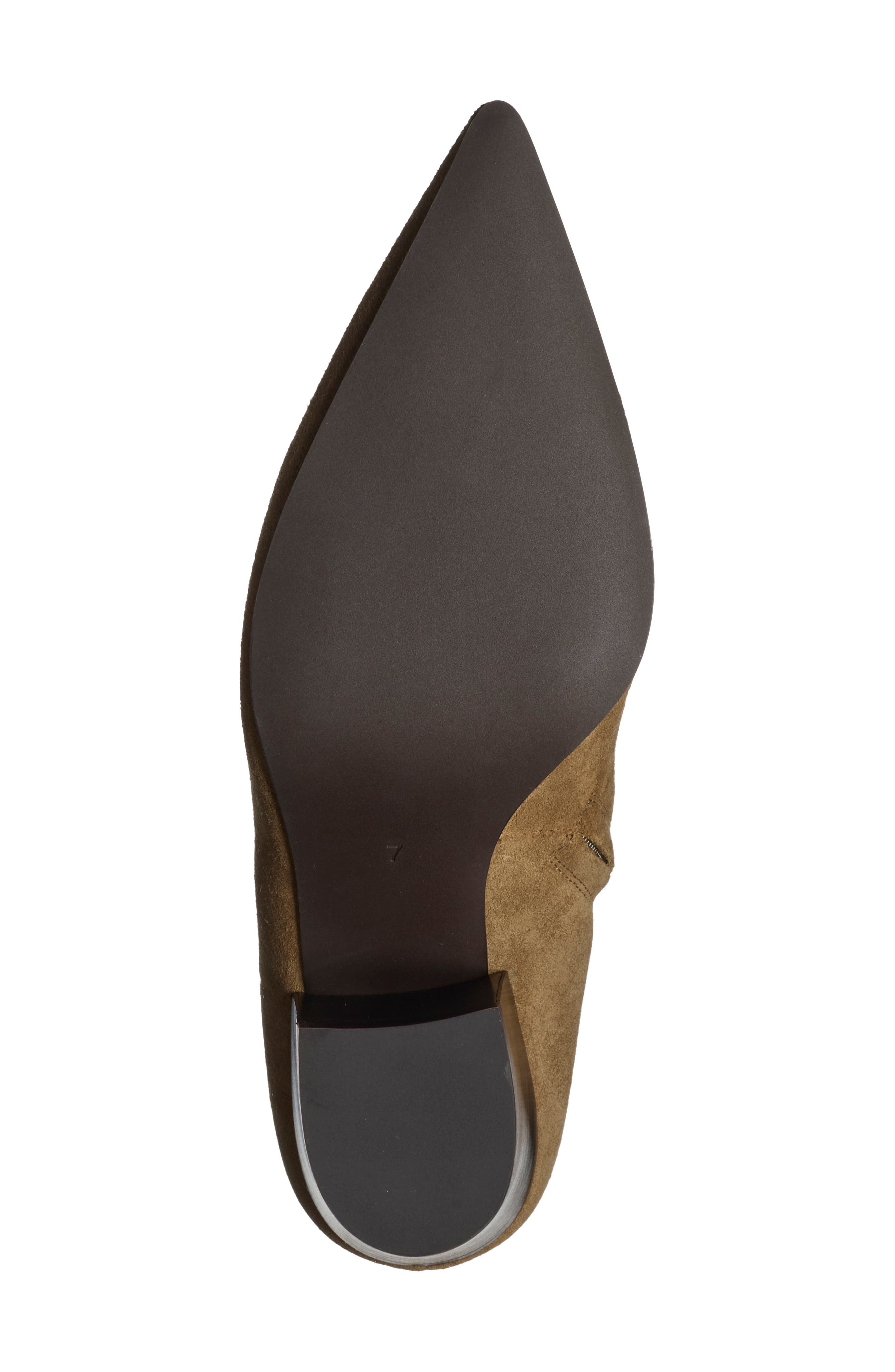 Joshuatree Pointed Toe Bootie, Alternate, color, KHAKI SUEDE
