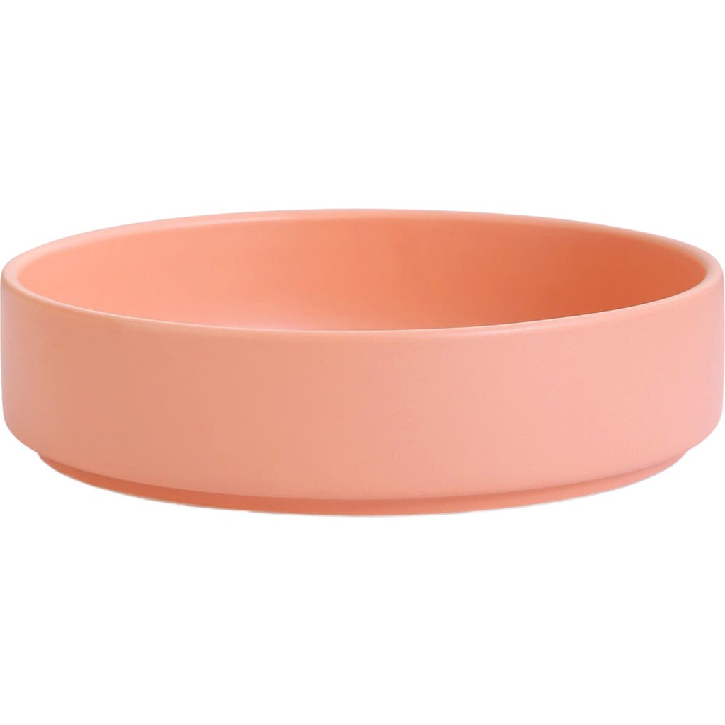 Stone Lain Stella Porcelain 6-piece Pasta Bowl Set In Orange