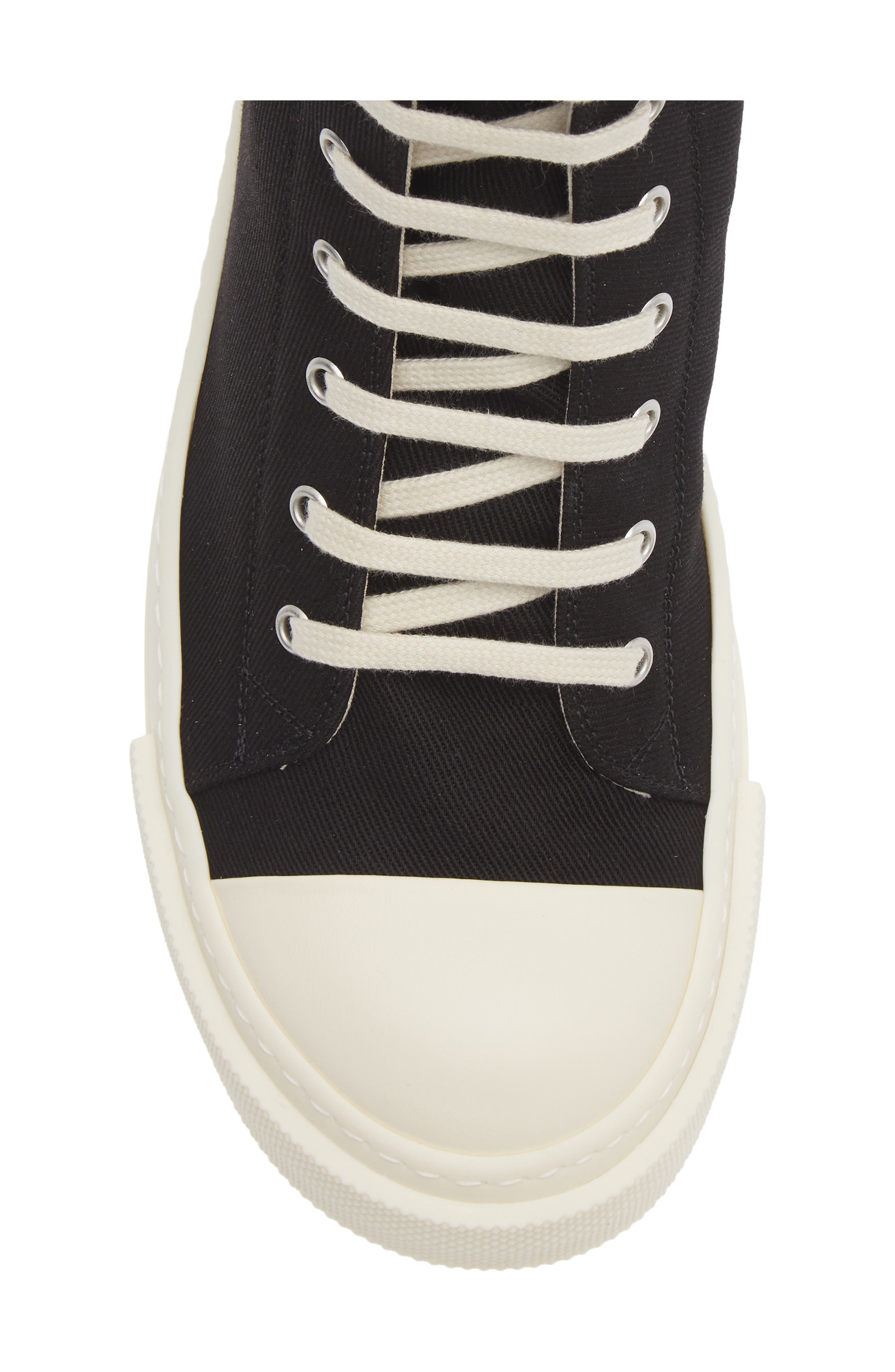 Rick Owens DRKSHDW High Top Sneaker, Alternate, color, Black/ Milk/ Milk