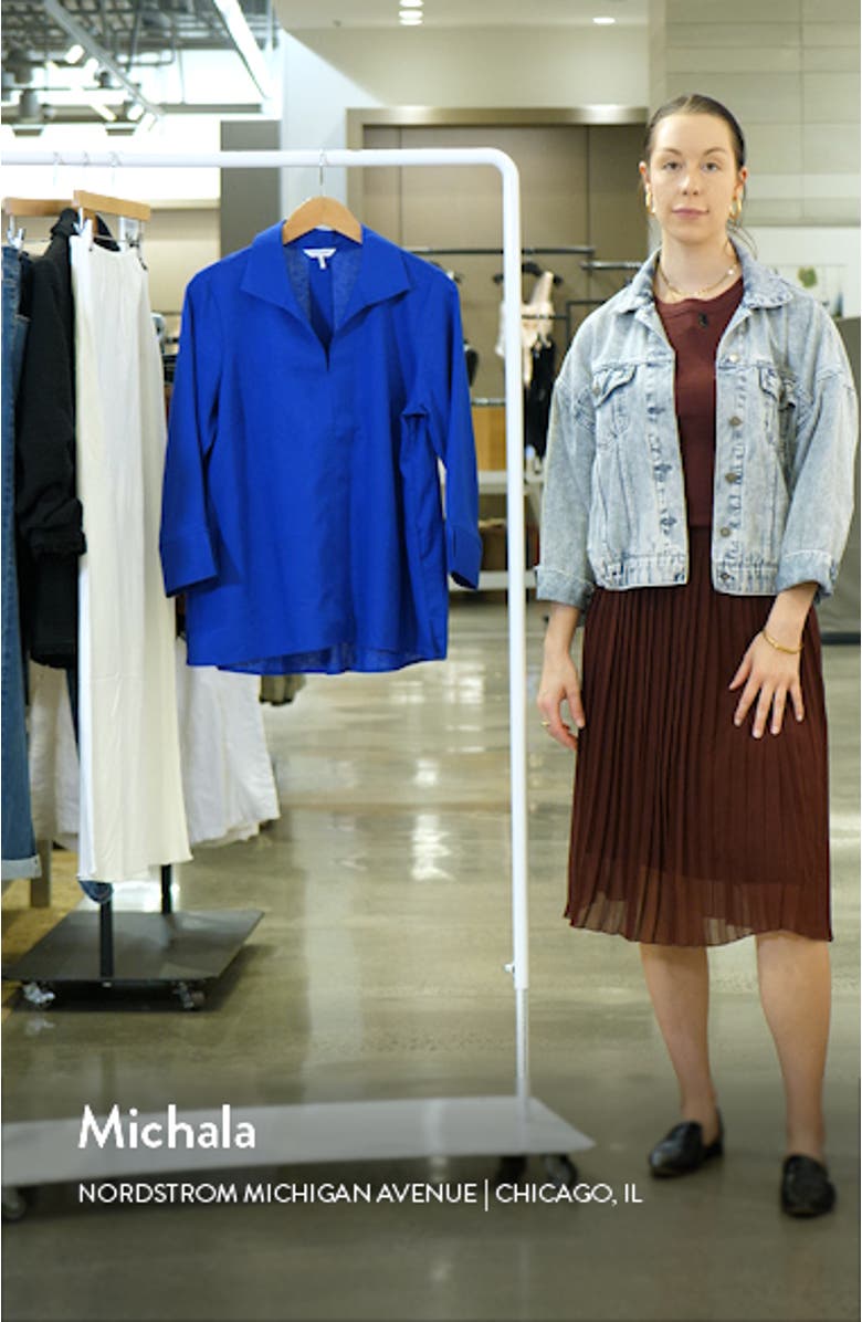 Agnes Linen Blend Top, sales video thumbnail