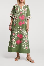 Frances Valentine Peacock Caftan